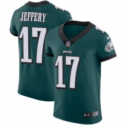 Mens Nike Philadelphia Eagles 17 Alshon Jeffery Midnight Green Team Color Vapor Untouchable Elite Player NFL Jersey