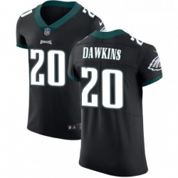 Mens Nike Philadelphia Eagles 20 Brian Dawkins Black Alternate Vapor Untouchable Elite Player NFL Jersey