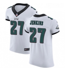 Mens Nike Philadelphia Eagles 27 Malcolm Jenkins White Vapor Untouchable Elite Player NFL Jersey