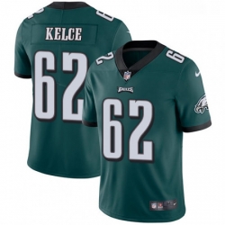 Mens Nike Philadelphia Eagles 62 Jason Kelce Midnight Green Team Color Vapor Untouchable Limited Player NFL Jersey