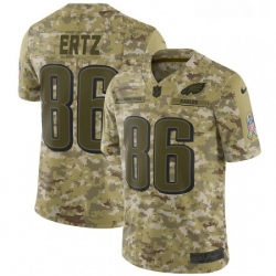 Mens Nike Philadelphia Eagles 86 Zach Ertz Limited Camo 2018 Salute to Service NFL Jersey