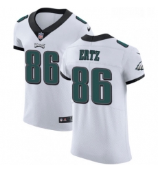 Mens Nike Philadelphia Eagles 86 Zach Ertz White Vapor Untouchable Elite Player NFL Jersey