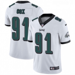 Mens Nike Philadelphia Eagles 91 Fletcher Cox White Vapor Untouchable Limited Player NFL Jersey