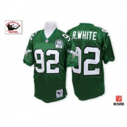 Mitchell And Ness Philadelphia Eagles 92 Reggie White Midnight Green Team Color Authentic Throwback NFL Jersey