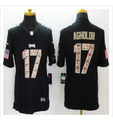 New Philadelphia Eagles #17 Nelson Agholor Black Men's Stitched NFL Limited Salute to Service Jersey