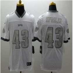 New Philadelphia Eagles #43 Darren Sproles White Mens Stitched NFL Limited Platinum Jersey