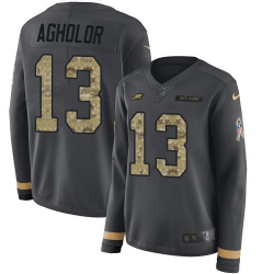 Nike Eagles #13 Nelson Agholor Anthracite Salute to Service