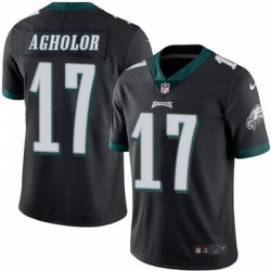 Nike Eagles #17 Nelson Agholor Black Mens Stitched NFL Limited Rush Jersey