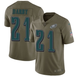 Nike Eagles #21 Ronald Darby Olive Mens Stitched NFL Limited 2017 Salute To Service Jersey