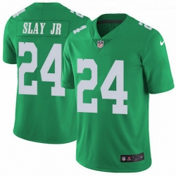 Nike Eagles 24 Darius Slay Jr Green Men Stitched NFL Limited Rush Jersey