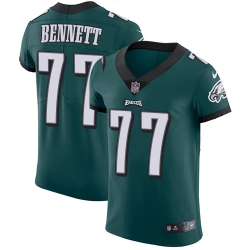 Nike Eagles #77 Michael Bennett Midnight Green Team Color Mens Stitched NFL Vapor Untouchable Elite Jersey