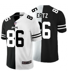 Nike Eagles 86 Zach Ertz Black And White Split Vapor Untouchable Limited Jersey