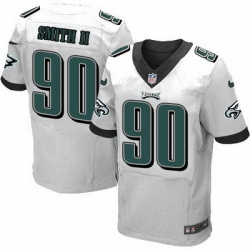 Nike Eagles #90 Marcus Smith II White Mens Stitched NFL Elite Jersey