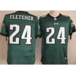 Nike Philadelphia Eagles 24 Bradley Fletcher Green Elite NFL Jersey