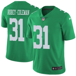 Nike Philadelphia Eagles 31 Nickell Robey Coleman Green Men Stitched NFL Limited Rush Jersey