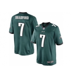 Nike Philadelphia Eagles 7 Sam Bradford Midnight Green Limited NFL Jersey