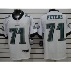 Nike Philadelphia Eagles 71 Jason Peters White Elite Nike NFL Jersey