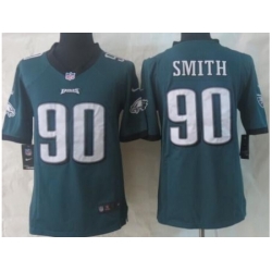 Nike Philadelphia Eagles 90 Marcus Smith Green Limited NFL Jersey