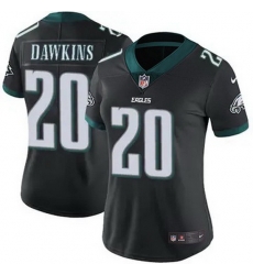 Women Philadelphia Eagles Brian Dawkins #20 Black F U S E Stitched NFL Jersey