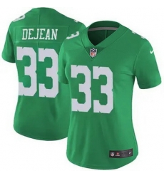 Women Philadelphia Eagles Cooper DeJean #33 Black Vapor Untouchable Stitched NFL Jersey