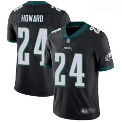 Eagles #24 Jordan Howard Black Alternate Youth Stitched Football Vapor Untouchable Limited Jersey