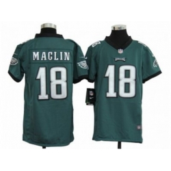 Youth Nike NFL Philadelphia Eagles #18 Jeremy Maclin Green Jerseys