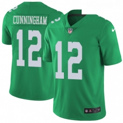 Youth Nike Philadelphia Eagles 12 Randall Cunningham Limited Green Rush Vapor Untouchable NFL Jersey