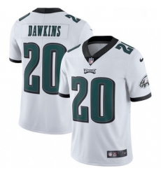 Youth Nike Philadelphia Eagles 20 Brian Dawkins White Vapor Untouchable Limited Player NFL Jersey