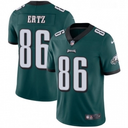 Youth Nike Philadelphia Eagles 86 Zach Ertz Midnight Green Team Color Vapor Untouchable Limited Player NFL Jersey