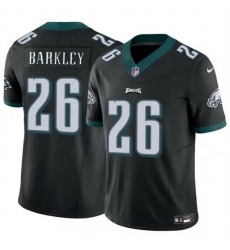 Youth Philadelphia Eagles 26 Saquon Barkley Black 2023 F U S E Vapor Untouchable Limited Stitched Football Jersey