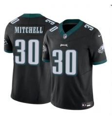 Youth Philadelphia Eagles 30 Quinyon Mitchell Black 2024 Draft F U S E Vapor Untouchable Limited Stitched Football Jersey