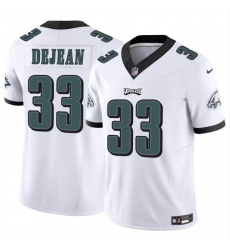 Youth Philadelphia Eagles 33 Cooper DeJean White 2024 Draft F U S E Vapor Untouchable Limited Stitched Football Jersey