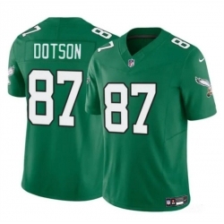 Youth Philadelphia Eagles 87 Jahan Dotson Green F U S E Throwback Vapor Untouchable Limited Stitched Football Jersey