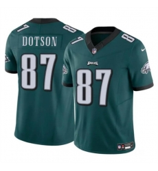 Youth Philadelphia Eagles 87 Jahan Dotson Green F U S E Vapor Untouchable Limited Stitched Football Jersey