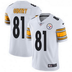 Men Nike 81 Zach Gentry Pittsburgh Steelers Limited White Vapor Untouchable Jersey