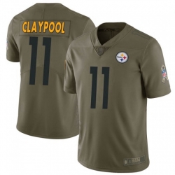 Men Nike Steelers 11 Chase Claypool 2017 Salute To Service Stitched NFL Jersey