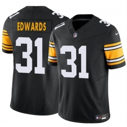 Men Pittsburgh Steelers 31 Daijun Edwards Black 2024 F U S E  Alternate Vapor Untouchable Limited Stitched Jersey