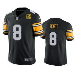 Men Pittsburgh Steelers 8 Kenny Pickett Black 2023 50th Anniversary Vapor Untouchable Limited Jersey