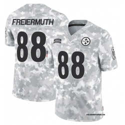 Men Pittsburgh Steelers #88 Pat Freiermuth 2024 Arctic Camo Salute To Service Limited Stitched Football Jersey