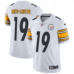 Mens Nike Pittsburgh Steelers 19 JuJu Smith Schuster White Vapor Untouchable Limited Player NFL Jersey