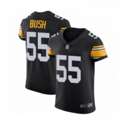 Mens Pittsburgh Steelers 55 Devin Bush Black Alternate Vapor Untouchable Elite Player Football Jersey