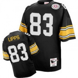 Mitchell And Ness Steelers 83 Louis Lipps Black Stitched NFL Jersey