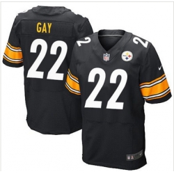 Nike Pittsburgh Steelers #22 William Gay Black Team Color Men 27s Stitched NFL Elite Jersey