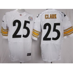 Nike Pittsburgh Steelers 25 Ryan Clark White Elite NFL Jersey