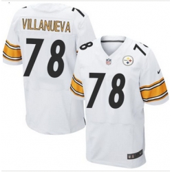 Nike Pittsburgh Steelers #78 Alejandro Villanueva White Men 27s Stitched NFL Elite Jersey