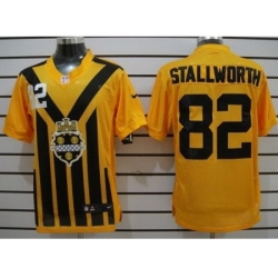 Nike Pittsburgh Steelers 82 John Stallworth Yellow Elite 1933s Throwback NFL Jersey