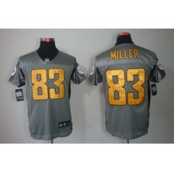 Nike Pittsburgh Steelers 83 Heath Miller Grey Elite Shadow NFL Jersey