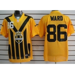 Nike Pittsburgh Steelers 86 Hines Ward Yello Elite 1933s Throwback NFL Jersey