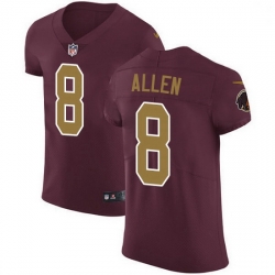 Nike Redskins 8 Kyle Allen Burgundy Red Alternate Men Stitched NFL New Elite Jersey