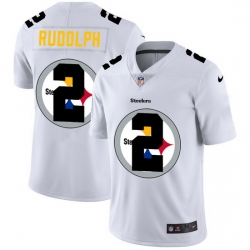 Nike Steelers 2 Mason Rudolph White Shadow Logo Limited Jersey